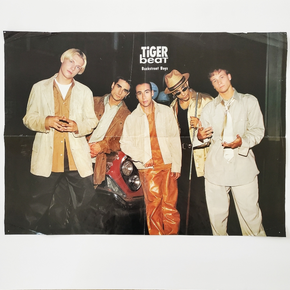 Tiger Beat Magazine Backstreet Boys Hanson Centerfold 90s Y2K Boy Bands Poster